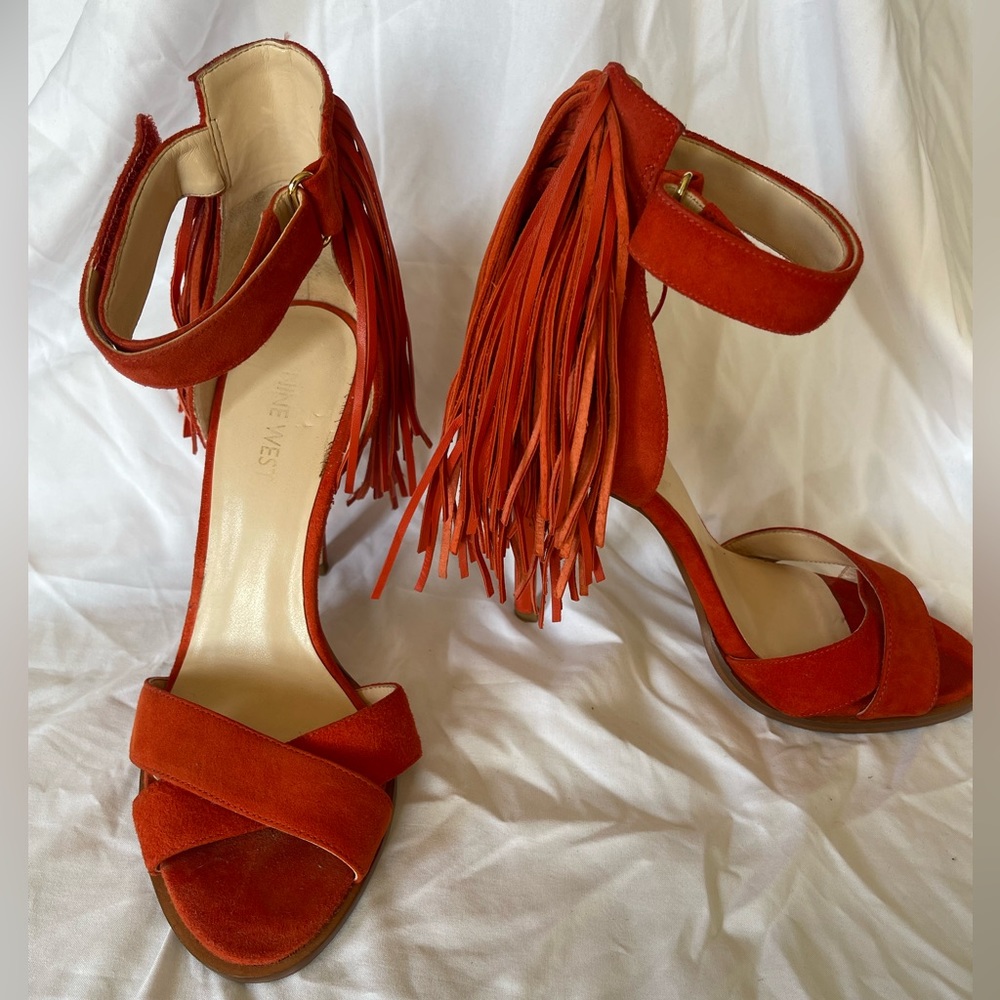 Nine West Suede Fringe heels